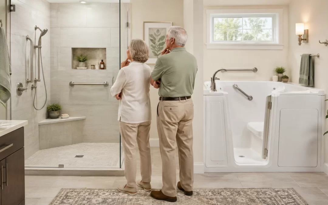 Walk-In Shower vs. Walk-In Tub: Which Is Better for Aging at Home?